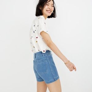 Madewell | Emmett High Rise Denim Jean Shorts in Langston Wash